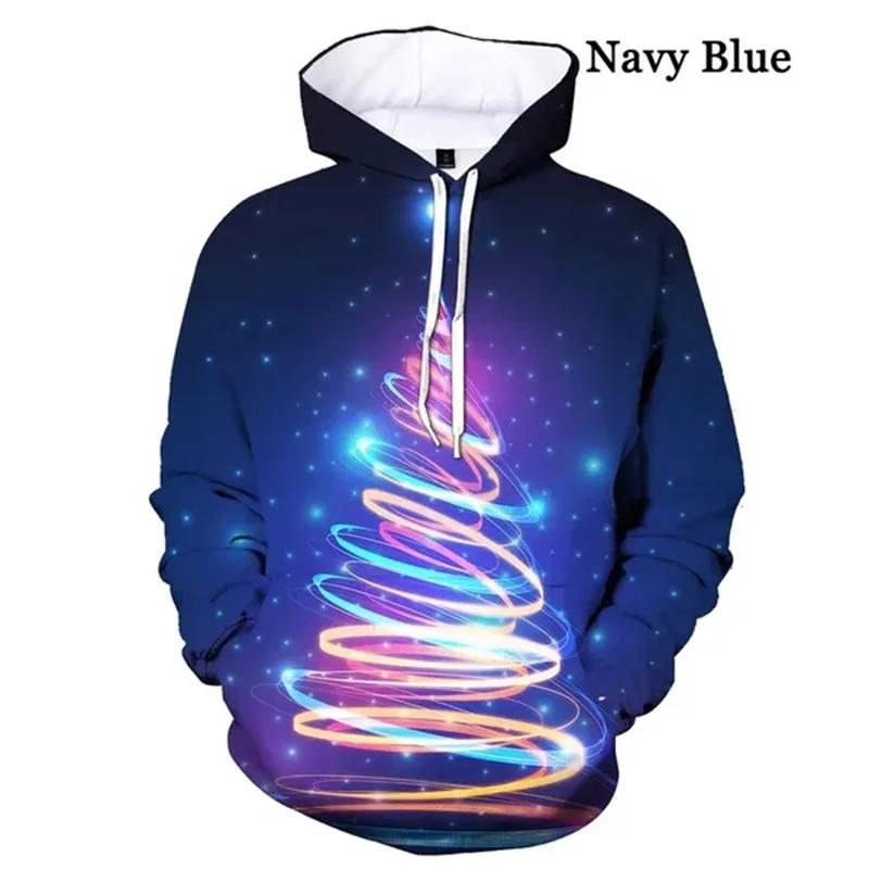 Happy Xmas Grafik Hoodies 3D Nightmare Before Christmas Druck Hoodie Kinder Hipster Sweatshirts Frauen 2k Harajuku Kleidung Top