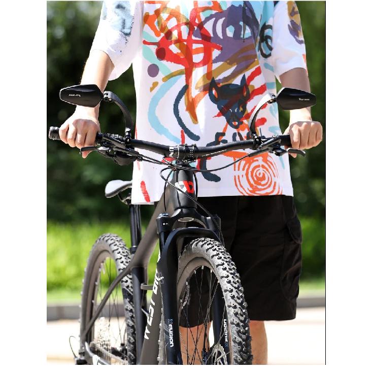 WEST BIKING Bicycle Rear View Mirror 360 Degree Rotate for Bike MTB Bicycle Electrical Bike Wide-Range Adjustable Angles Mirror