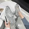 Women Sneakers 2024 Platform Wedge Embroidery Mesh Sneakers Women Slip On Casual Comfy Heeled Shoes for Women Zapatos De Mujer