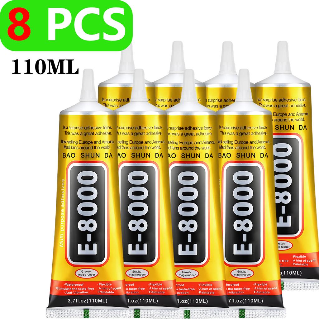 B7000/E8000 (15/110g) Epoxy Resin Glue, Universal Glue for Mobile Phones (Suitable for Metal, Plastic, Glass Screen Repair and Splicing), Waterproof