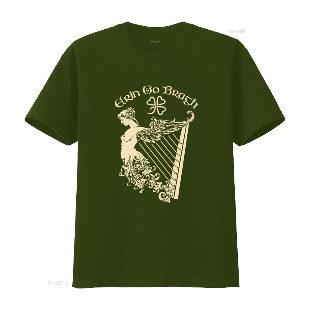 Erin Go Bragh Eire Irish Harp Ireland St Patricks Day T shirt New Hot Deals vintage Washed Unisex streetwear designer clothes