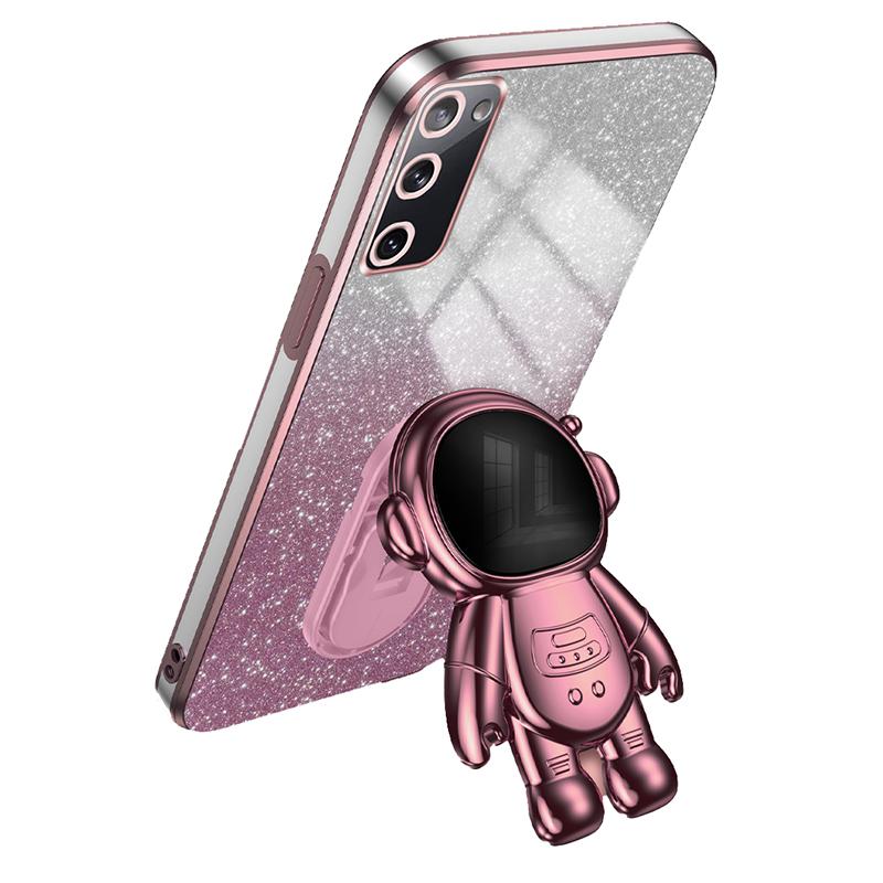 For Samsung Galaxy S20 FE 2022/S20 Lite/S20 FE 5G/S20 FE Astronaut Kickstand Phone Case PC+TPU Cover
