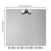 Stainless Steel Clipboard Long-Lasting with Strips Strong Stationery