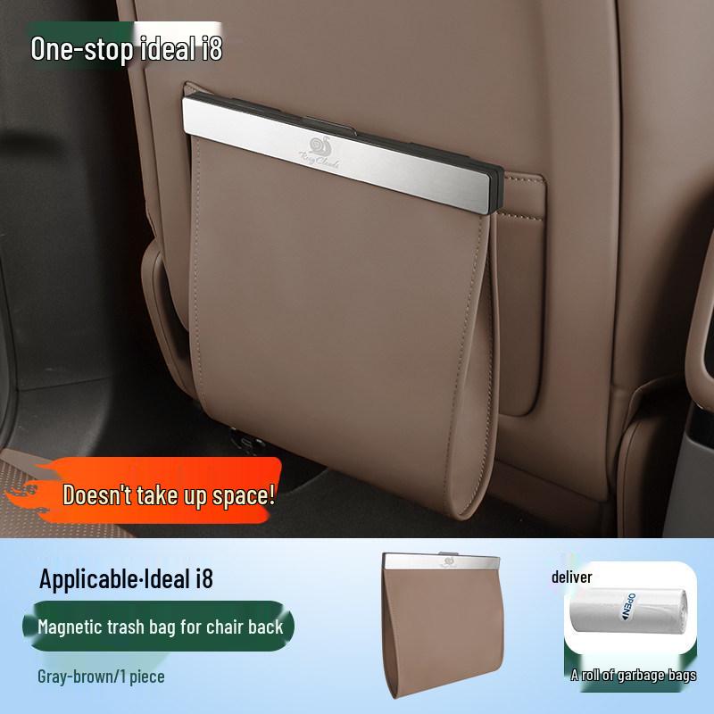 

Ideal i8/i6 Car Seat Back Trash Bag with Magnetic Closure - Essential Interior Storage and Decoration Accessory