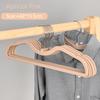 10pcs Upgraded Short Neck Hangers,Ultra-thin Space Saving Latex Clothing Hanger for Storage,Non-trace Skin-Smooth Drying Racks