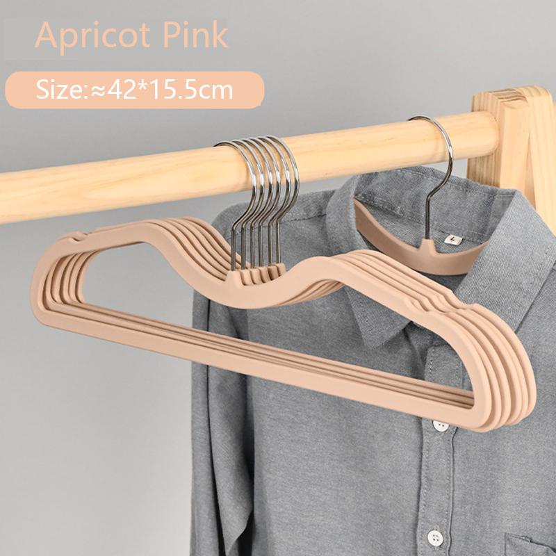 10pcs Upgraded Short Neck Hangers,Ultra-thin Space Saving Latex Clothing Hanger for Storage,Non-trace Skin-Smooth Drying Racks