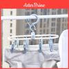 Luxurious Sunset Orange Foldable Clothes Drying Rack With Multiple Clips For Socks