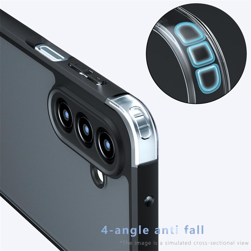 For Samsung Galaxy A17 5G Case Samsung Galaxy A17 5G Cover Funda Luxury Matte PC + TPU Shockproof Protective Phone Back Cover