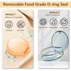 Retainer Case Odorless with Removable Seal Ring Large Teeth Night Guard Case Slim Aligner Case Holder for Teenage Adult