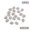 20Pcs Fishing Spinner Blades Metal Waterdrops Shape Spoons Plaice For Tackle Craft Bait Tool Lure Diy Hard Bait Accessories