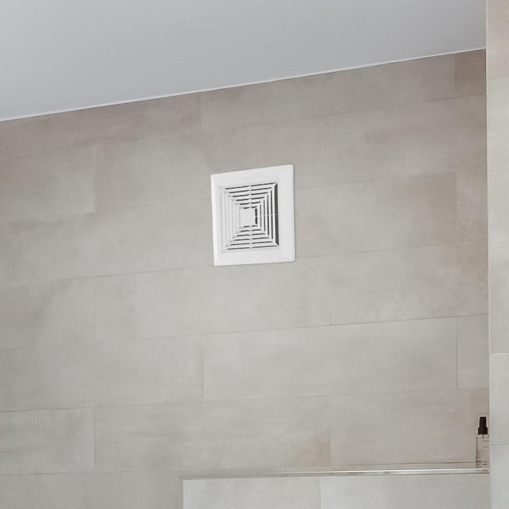 Bathroom Exhaust Fan Cover Ceiling Wall Mounted Plastic Air Diffuser Diverter Hood Ventilation Fan Cover Spring Panel