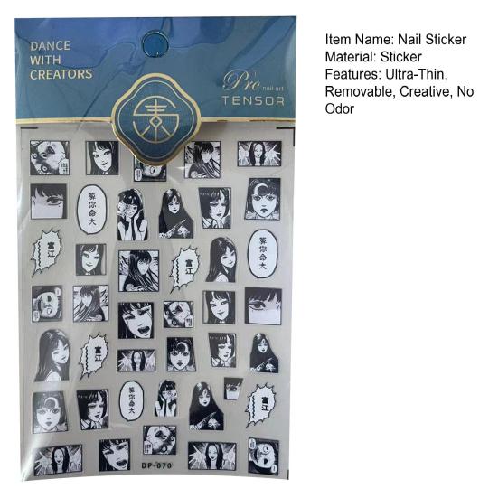 Nail Art Sticker Easy To Apply Removable Decorative