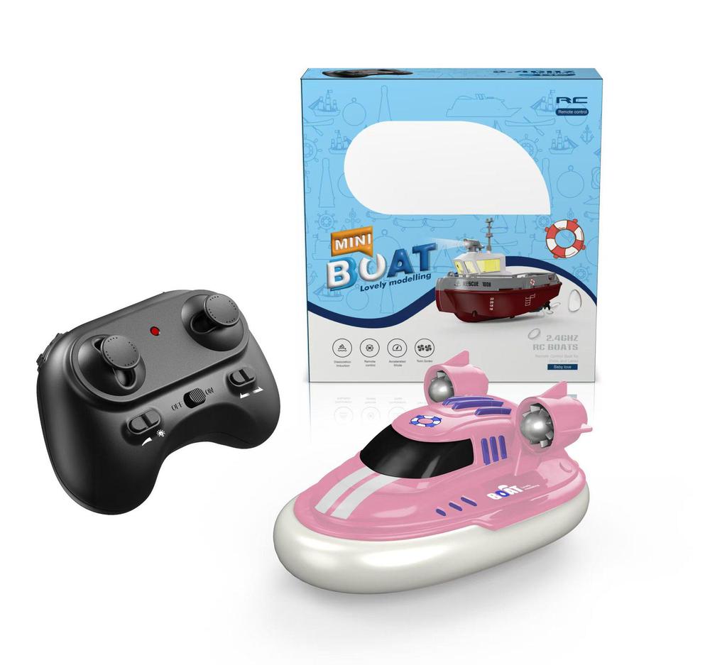 1:32 Mini High-Speed Rechargeable RC Remote Control Boat - Water-Ready Tugboat Toy Model