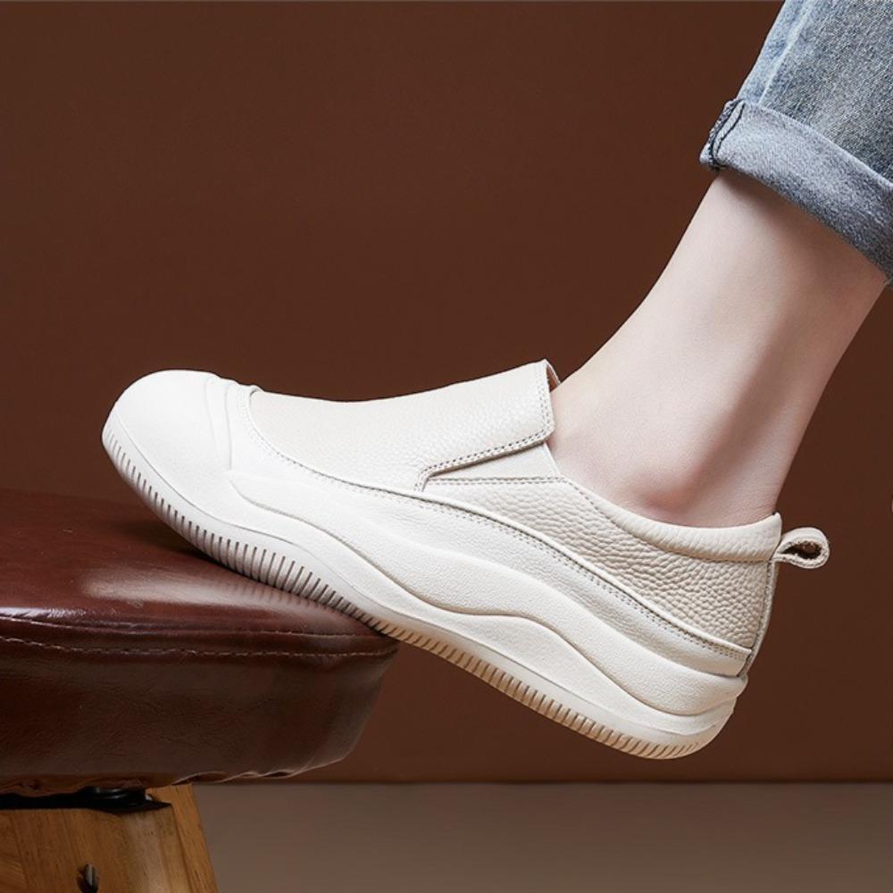 Loafers Woman Sports Style Comfortable Platform Casual Shoes Women's Casual Shoes Genuine Leather Baskets Femmes Scarpe Donna