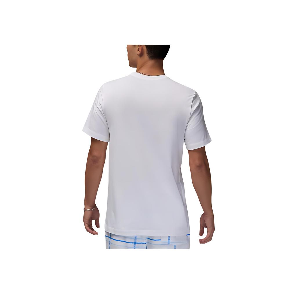 Jordan Flight Essentials Cotton Crew Neck Short Sleeve T-Shirt Men Tops White FZ1977-100