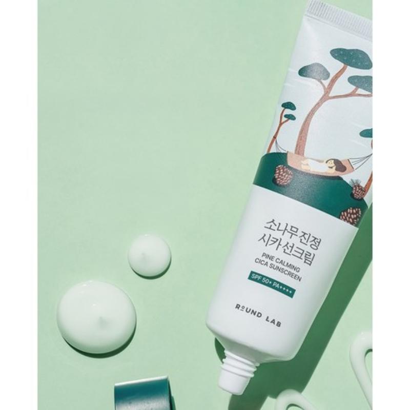 ROUND LAB Pine Soothing Cica Sunscreen SPF50+ PA++++ 40ml/80ml