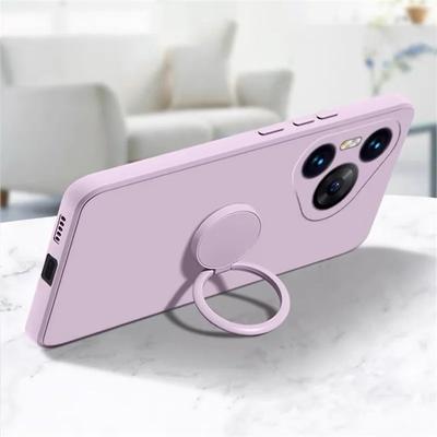 Magnetische Flüssigsilikon-Ringständerhülle für Huawei Pura 70 P70 P60 P50 P40 Mate 60 50 40 Pro Plus Nova 11 10 Honor 90 80 70 60