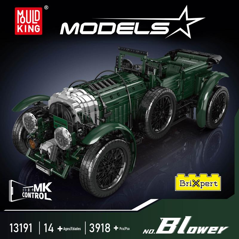 Mould King 13191 Technical Car Toys The RC Blower Classic Car Building Block Assembly Vintage Car Brick Set Kids Christmas Gift