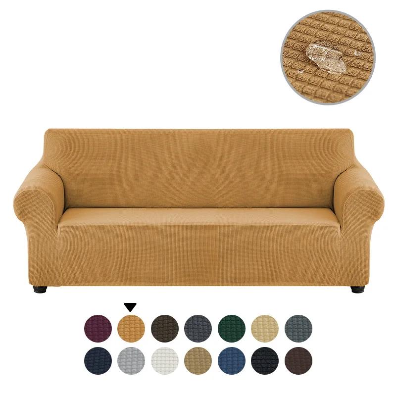 Waterproof Elastic Sofa Cover for Living Room Thick Armchair Cover Sofa Covers Stainproof Couch Slipcover for Home 1/2/3/4 Seat