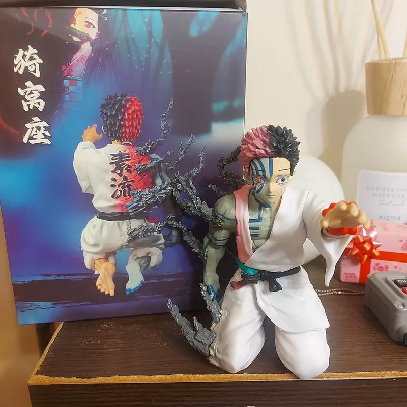 New 13Cm Demon Slayer Akaza Hakuji Anime Figure Model Doll Action Figurine Pvc Decoration Peripheral Desktop Ornament Toys