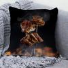 Bbq Grilled Steak Barbecue Pillow Cover For Bedroom Room And Living Room Sofa Decorative Cushion Cover