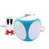 1PC DIY Blank Dice Write On/Wipe Off Dice Portable Cleanable Blank Game Cubes for Classroom Teaching Dry Erase Outside Dice