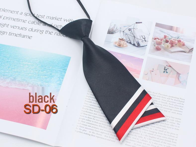 Korean Style Silk Blend Double Layer Bow Tie for Women - Academy Style JK Uniform