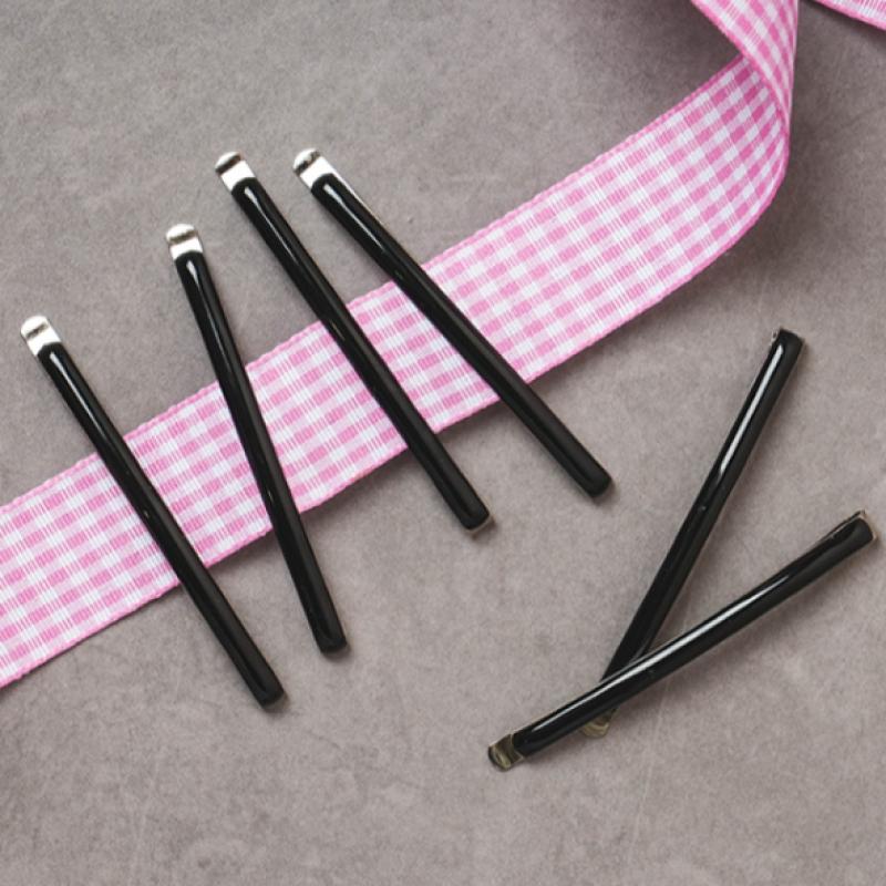 Daiso Indah Haarklammer Epoxy Runde Form 6er-Pack