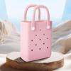 Mini EVA Handbags With Hole Handmade DIY Hole Paste Bag Cartoon Pattern Handbags  Vacation