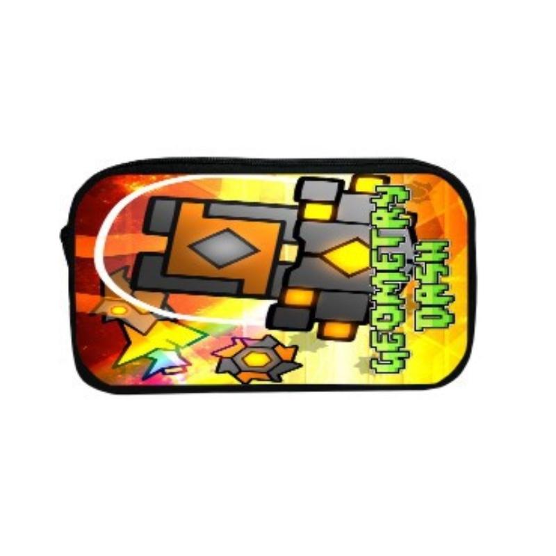 16-inch Children's Backpack Set Geometric Dash Durable Shockproof And Lightweight