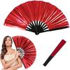 Laser Large Folding Hand Fan Exquisite Dance Fan Durable Kung Fu Fan  Stage Performances
