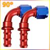 2Pcs 0 ° 45 ° 90 ° 180 ° AN4 6 8 10 12 Fuel Cooler Hose Connector Automotive Parts Connection Adapter Connector Automotive Parts