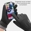 Yousheng 1 Paar Winterhandschuhe mit verstellbaren Kordelzugbündchen Wasserdicht Winddicht Wärmespeicherung Feuchtigkeitstransport Touchscreen Anti-Rutsch-Handfläche Outdoor