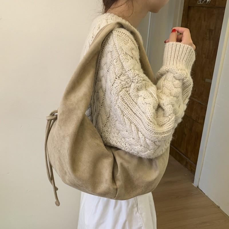 Retro Handbag Korean Half-circle Dumpling Bag Stylish Simple Zipper Underarm Bag Leopard Print Shoulder Bag Commuter Women's Bag