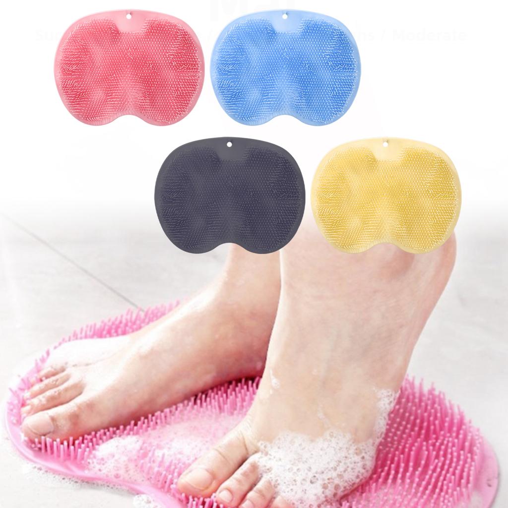 Foot Scrubber Mat Back Scrubber Shower Scrubber Wall Mount With Suction