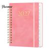 Agenda Appuntamenti A5 2027 Planner Settimanale Spiralato, Calendario Settimanale 365 Giorni con Organizer Copertina Rigida Elastico, 140 Pagine Carta Spessa
