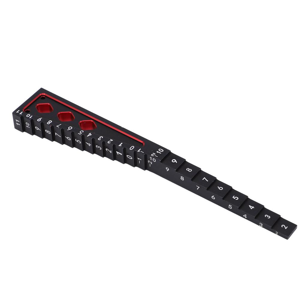 Ride Height Gauge Accurate Measurement Aluminum Alloy RC Height Measuring Ruler for 1Celsius8 1Celsius10 RC Car Chassis