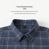 Men's Long-Sleeve Plaid Shirt: Comfortable, Breathable Cotton for Spring and Autumn Casual Wear