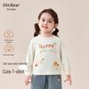Ohm Bear Girls' Long-Sleeved Cartoon T-Shirt