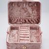 Flower Knows ledge Jewelry Box Flocking Polarized Pink Storage Box Ring Earrings Necklace Jewelry Girl Storage Box
