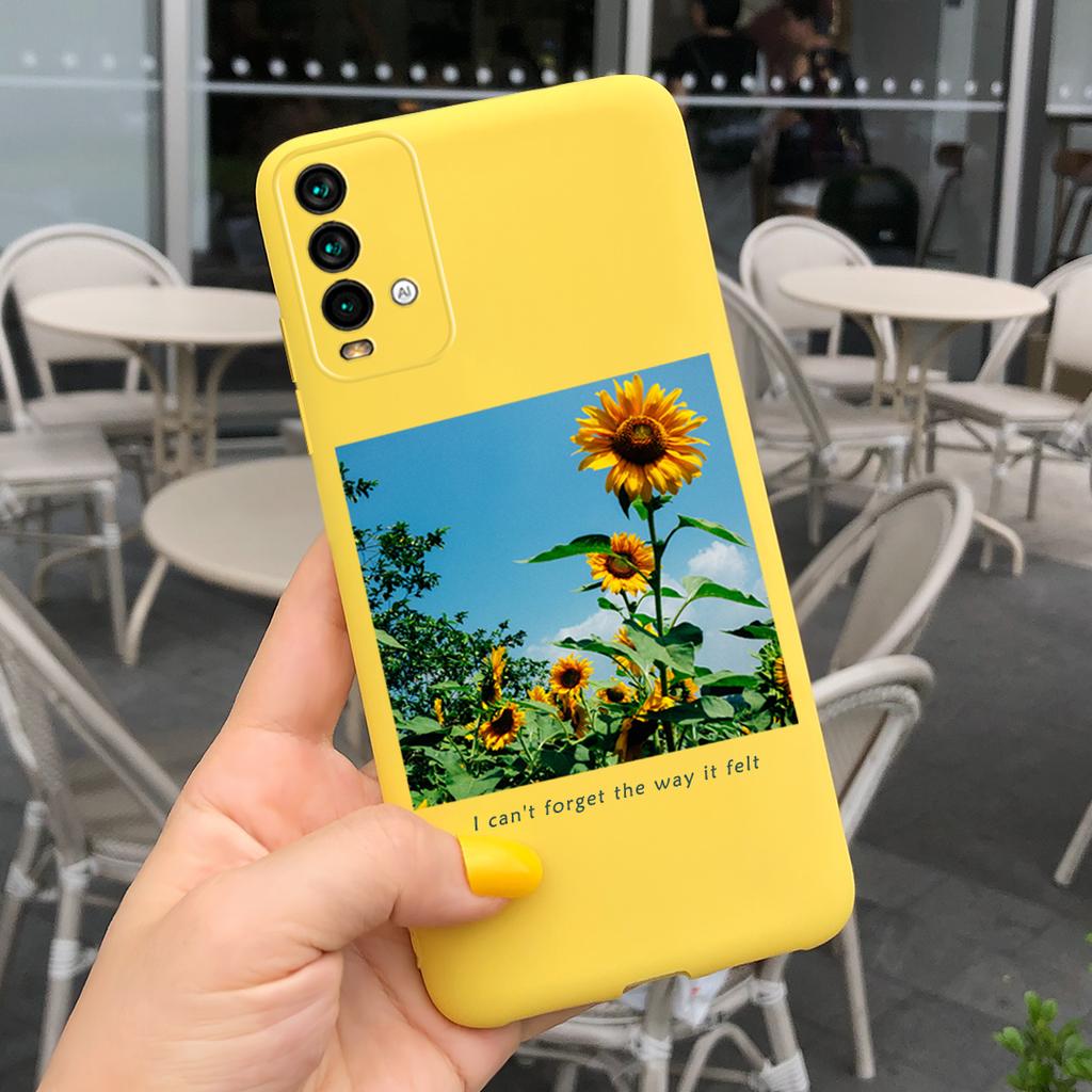 Case For Xiaomi Redmi 9T Case on Redmi 9T Soft Silicone Back Cover Funda For Xiaomi Redmi 9T Candy Color TPU Bumper Cute Cases