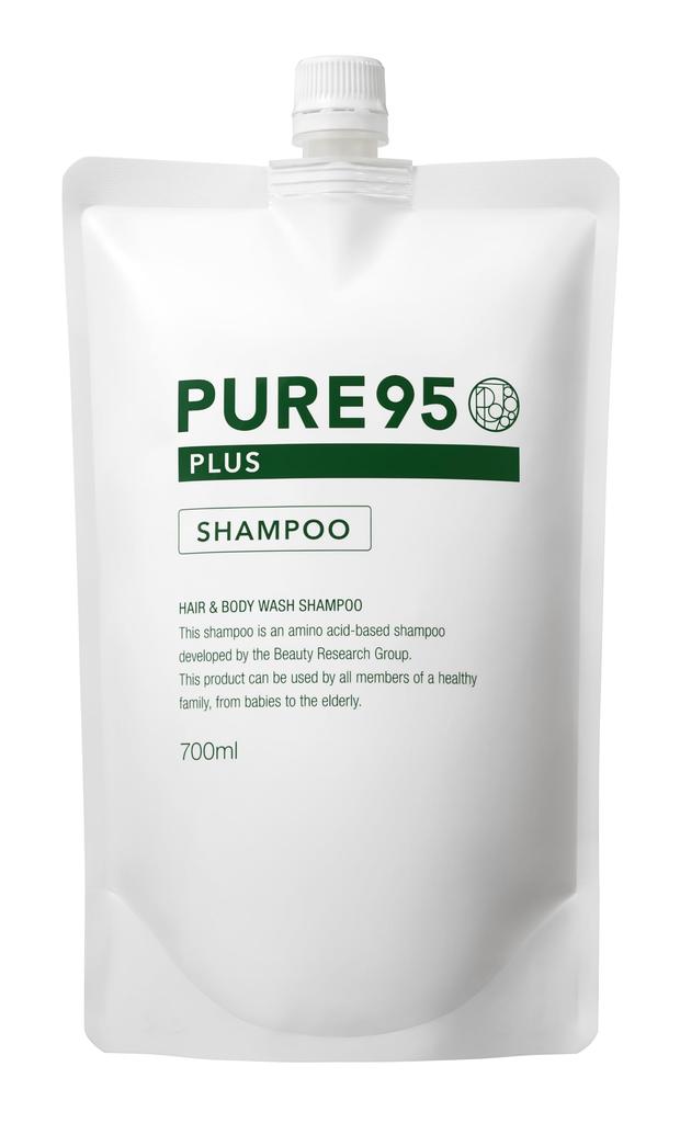 PURE95 PLUS Shampoo 700ml Refill Salon Natural Amino Acid Shampoo Soft Salon Exclusive Damage Care Scalp Care Palming Japan Pure 95 Plus [Beauty