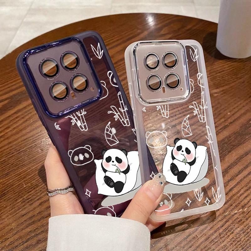 

Защитное стекло объектива, прозрачный чехол для Xiaomi 13t/13t Poco X6 Pro Redmi Note 12 Pro 5g, прозрачный мягкий силиконовый противоударный тонкий чехол с рисунком панды Xiaomi 13T / 13T Pro чёрный