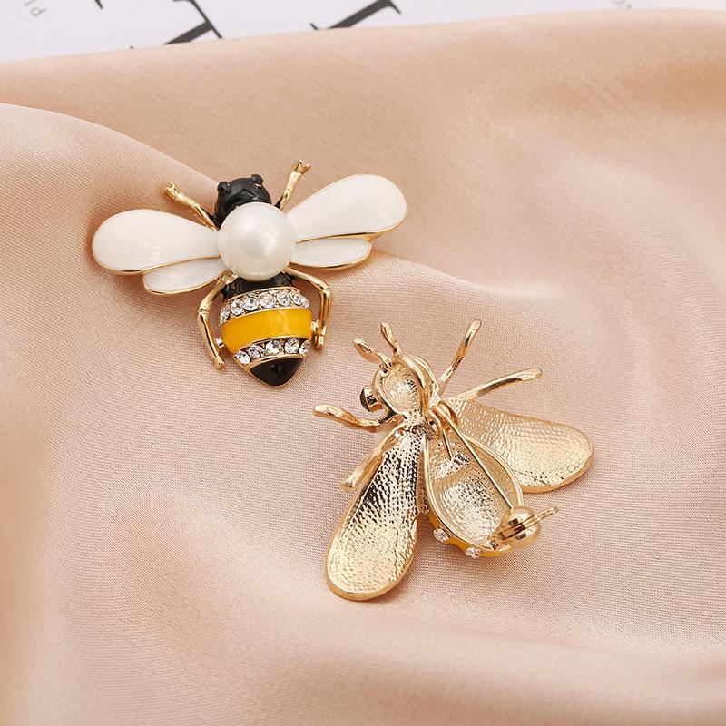 Animal Insect Alloy Sparkling Bee Brooch Pin Jewelry For Women Fashion Accessory