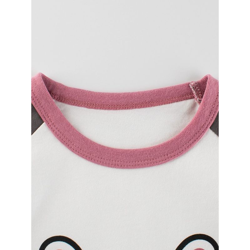 27home Children's Clothing Girl Bunny Long Sleeves T-shirt Spring and Autumn Children's Round Neck Bottoming Shirt Baby Pure Cotton Clothes