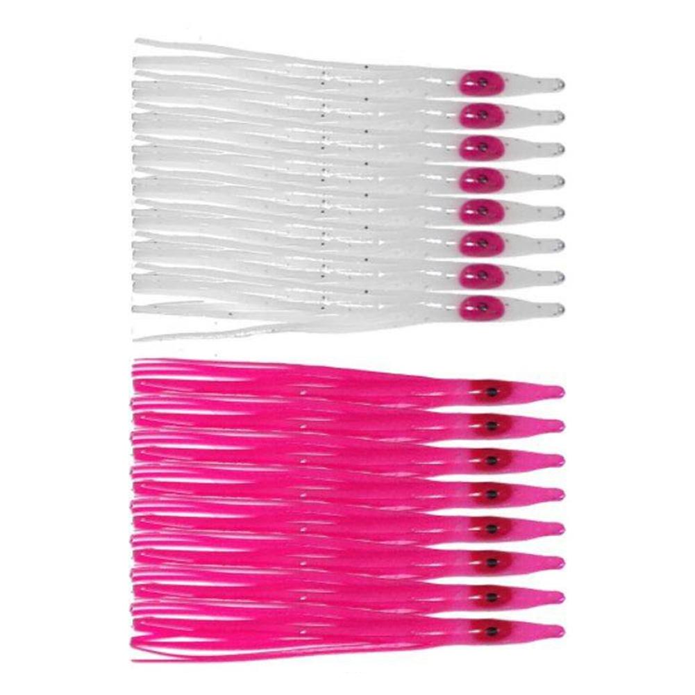 Weiß/Rosa Tintenfisch Weichen Köder 10 Teile/satz 80mm Zubehör
