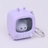 Mini TV Keychain Retro Design With Glowing Doll Feature For Keys Bags And Kids Gifts Bag Hanging Accessories