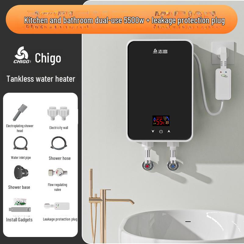 

Проточный электрический водонагреватель Chigo для небольших кухонь и ванных комнат — решение для быстрого нагрева.