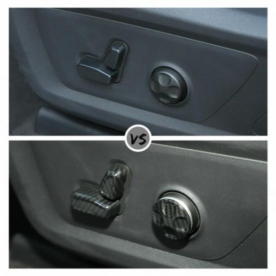 Seat Handle Adjust Button Cover Trim for Jeep Grand Cherokee 2011+ Carbon Fiber
