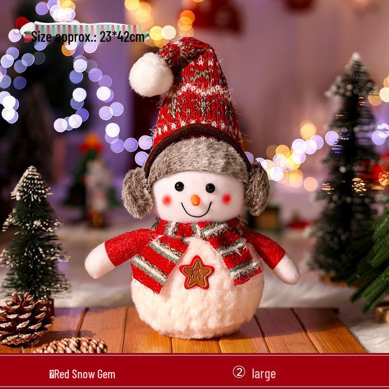 Large Snowman Figurine for Christmas Decoration and Party Atmosphere